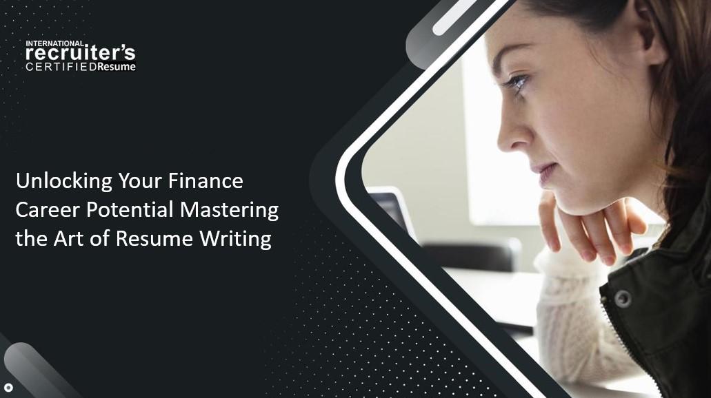 Professional resume writing services for finance professionals